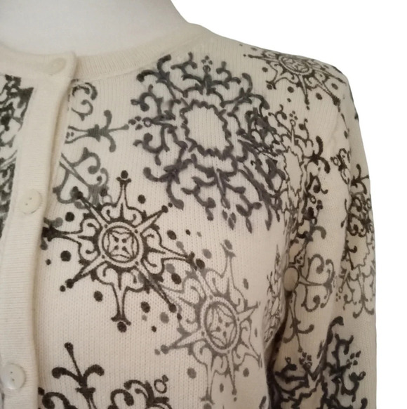 Eddie Bauer Collectibles Cotton Angora Blend Button Front Cardigan Size Small - Picture 4 of 7